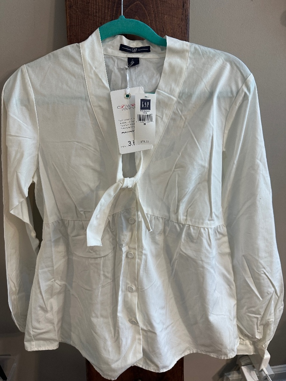 NWT GAP & 3.1 PHILLIP LIM White Blouse CFDA/VOGUE FASHION FUND DESIGN EDITION M